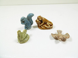 Ceramic Animal Figurines Small Chicken Panther Bird &amp; Squirrel Figurine Statue  - £5.92 GBP