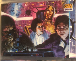 Vintage Star Wars Galaxy Trading Card #202 Star Wars Trilogy Han Solo Chewbacca - £1.89 GBP