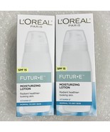 2 Pack L’Oreal Futur e Moisturizing Day Lotion SPF 15 Vitamin E 4 oz EXP... - $81.17