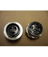 3 hole FEMALE Amphenol MICROPHONE CONNECTOR 91-PC3F chasis fits 3 pin - $25.74
