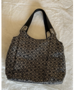 Calvin Klein Women’s Large Black Leather &amp; Cloth Handbag, Pre-Owned - $38.08 CAD