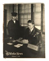 Vintage February 1st 1929 The GE Works News employee magazine Schenectad... - $19.99