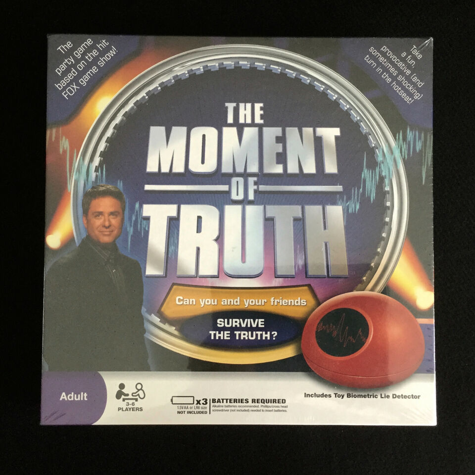 The Moment of Truth Adult Game With Biometric Lie Detector Honesty ~ NEW - $16.84