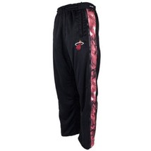 Nba Miami Heat Boys Zipway L Black Polyester Zippered Sweatpants New Retails $50 - £14.36 GBP