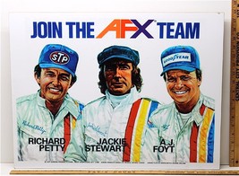 1973 Aurora Afx Ho Slot Car Art Work Mans Room The Race Team Framed Advertising - £79.94 GBP