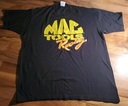 Vintage Single Stitch Sleeve Mac Tools Racing Black T-Shirt Mens Size Xl - £30.95 GBP