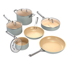 NINJA COOKWARE POTS AND PANS SET CERAMIC NON STICK INDUCTION FRYING COOK... - $284.99