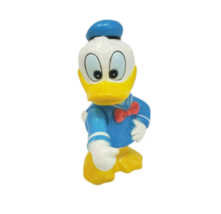 VINTAGE WALT DISNEY PRODUCTIONS DONALD DUCK COIN MONEY PIGGY BANK W/ STO... - $14.25