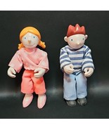 Vintage IKEA of Sweden Miniature Dollhouse Doll 4” Girl &amp; Boy Set - €17,54 EUR