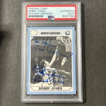 1990-91 Collegiate Collection #128 Bobby Jones Signed Card AUTO PSA Slabbed Nort - £48.10 GBP