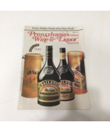 Pennsylvania s official wine and liquor quarterly vintage winter 1996 issue - $26.99 CAD