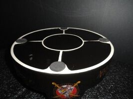 Gurkha Black Ceramic Large Size Cigar Ashtray 10" Diameter image 10