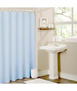 Light Blue Heavy Duty Magnetized Shower Curtain Liner Mildew Resistant - $12.83 CAD