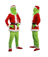 Christmas Santa Costume Adult Grinch Stole Cosplay Costume Christmas Out... - £44.07 GBP