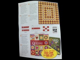 &quot;Summer Salsa&quot; Quilt Pattern 2010 Magazine  Beginner Sheet Materials Cut... - £3.78 GBP