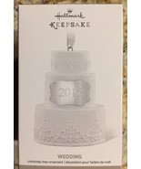 HALLMARK 2015 OUR WEDDING Ornament New SHIP FREE Porcelain Wedding Cake - £32.04 GBP