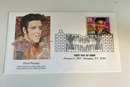 Elvis Presley First Day of Issue January 8, 1993 Memphis, TN Glitter &amp; G... - $71.97 MXN