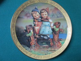 Sisters By Sister Hummel Gold Rim Danbury Mint 8&quot; - £35.72 GBP