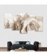 Multi-Piece 1 Image White Roses Shabby Chic Ready To Hang Wall Art Home ... - $99.99