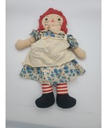 Vintage Georgene 15.5” Raggedy Ann Doll By Johnny Gruelle I Love You Hea... - $39.30