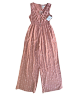 Japna’s Women&#39;s Jumpsuit 100% Rayon Lightweight Sleeveless Size XS Salmon - $27.14 CAD