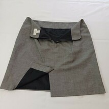 Ann Taylor LOFT Women's Back Zipper & Slit Pull On Gray Skirt Size 10 Waist 34" image 10