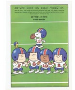1995 MetLife Print Ad Insurance Peanuts Gang Snoopy Charlie Brown 8.5&quot; x... - £15.17 GBP