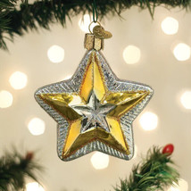 Old World Christmas Radiant Star Glass Christmas Ornament 22043 - £13.57 GBP