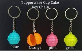 New Tupperware Keychain 1 Set (4 Pcs) Cup Cake Keychain Original Rare - £19.93 GBP