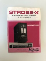 Vintage Instruction booklet Strobe-X Flash - Instruction 7 page Manual ONLY - £9.73 GBP