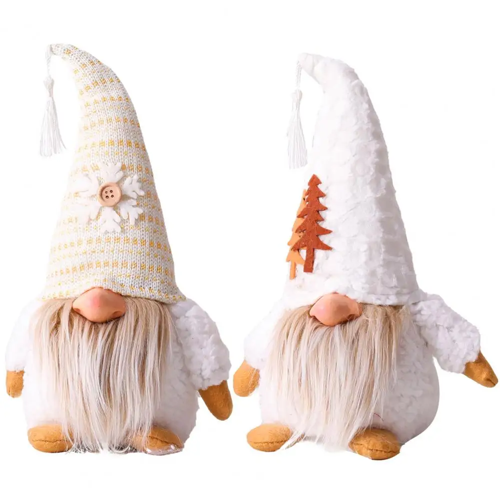 House Home Cloth  A Faceless Rudolph Doll Detail-oriented Christmas Gnome Doll B - £26.37 GBP