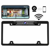 Car Rear View Backup Camera Parking Reverse Night Vision Us License Plate Frame - £32.23 GBP