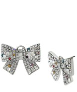 Betsey Johnson Crystal Bow Stud Earrings - $122.20 CAD