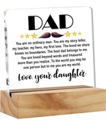 Dad Gifts From Daughter Dad Poem Dad You Are My World Desk Decor Acrylic... - £26.93 GBP