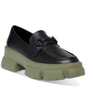 New Steve Madden Trifecta  Black/Olive Platform Bit Loafers Sz 8.5 Retai... - $49.45