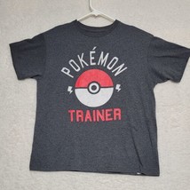 Pokemon Mens T Shirt Size Large Gray Short Sleeve Casual  - $11.87