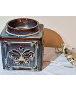 Yankee Candle Fleur De Lis Scenterpiece Wax Tart Warmer XL 6.5 x 6.5&quot; SQ... - $28.04