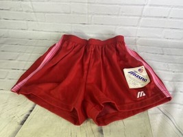 VTG Mizuno Volleyball Shorts DEADSTOCK Red Unisex Mens Womens XL Made In... - £33.04 GBP