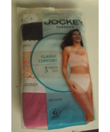 3 Jockey Elance Cotton Comfort French Briefs Size 8 Multi-color Style 9481/697 - $17.80