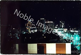 1974 Atlanta, Skyline at Night, Building and Lights Kodachrome 35mm Slide - £2.31 GBP
