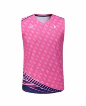 New Men&#39;s Sports Top Table Tennis Clothing Badminton Sleeveless T-shirt - £16.22 GBP