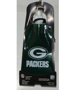 NFL Licensed Green Bay Packers Reusable Foldable Water Bottle - £10.23 GBP