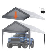 VEVOR Carport Replacement Canopy Cover 10 x 20 ft, Garage Top Tent Shelt... - $122.49
