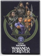 Black Panther Wakanda Forever Movie Main Cast On Blue Refrigerator Magnet NEW - £3.18 GBP