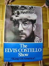 The Elvis Costello Show Poster Face Shot With Crown King Of America - $179.29