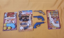 Huge Lot Vintage Toy Guns Of 8 Toy Guns Hubley Jaru PAL Larami Midwestern - £21.97 GBP