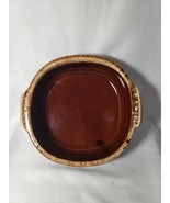 Hull Bake And Serve 8” Brown Drip Pottery Casserole Dish Vintage USA - $20.31 CAD