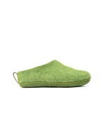 Woolly&#39;s Indoor Open Heel Slippers With Leather Sole (Green) - 36 | Prem... - $95.73 CAD