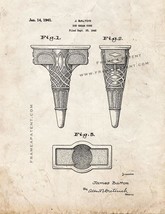 Ice Cream Cone Patent Print - Old Look - $7.95+
