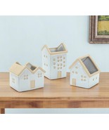 Set of Three White And Natural House Trio Pot Planters - $3,078.91 MXN